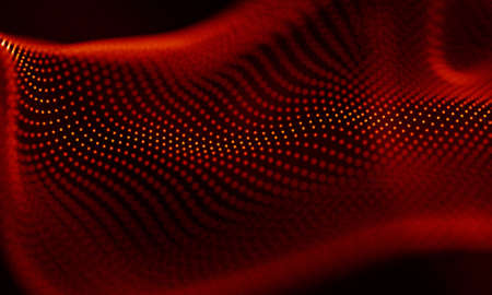Abstract Red Geometrical Background . Connection structure. Science background. Futuristic Technology HUD Element . ?onnecting dots and lines . Big data visualization and Business .の写真素材