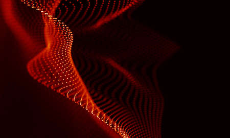 Abstract Red Geometrical Background . Connection structure. Science background. Futuristic Technology HUD Element . ?onnecting dots and lines . Big data visualization and Business .の写真素材