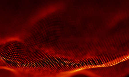 Abstract Red Geometrical Background . Connection structure. Science background. Futuristic Technology HUD Element . ?onnecting dots and lines . Big data visualization and Business .の写真素材
