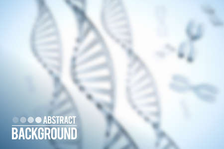 Abstract vector background . DNA molecule with X chromosomesのイラスト素材