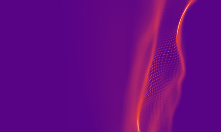 Abstract Purple Geometrical Background . Connection structure. Science background. Futuristic...
