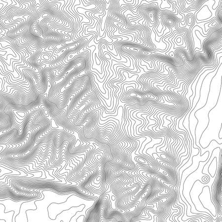 Topographic map background with space for copy . Line topography map contour background , geographic grid abstract vector illustration . Mountain hiking trail over terrain .のイラスト素材
