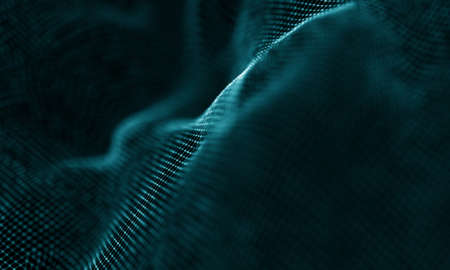 Abstract Blue Geometrical Background . Futuristic technology style. Neon Sign . Futuristic Technology HUD Element . Elegant Abstract background . Big data visualization .の写真素材