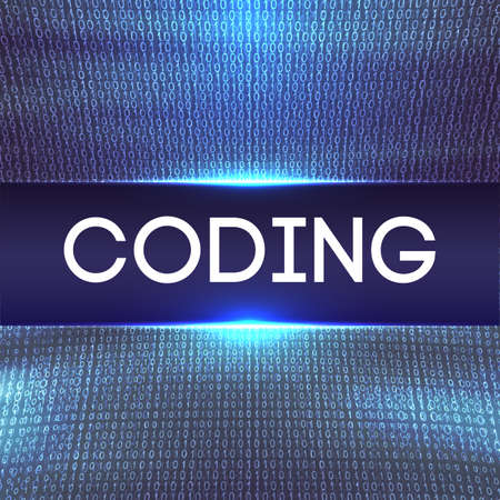 Programming code abstract technology background of software developer and Computer scriptのイラスト素材