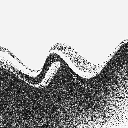 Abstract wave Vector Illustrationのイラスト素材