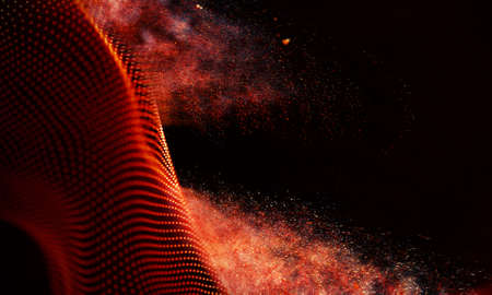 Abstract Red Geometrical Backgroundの写真素材