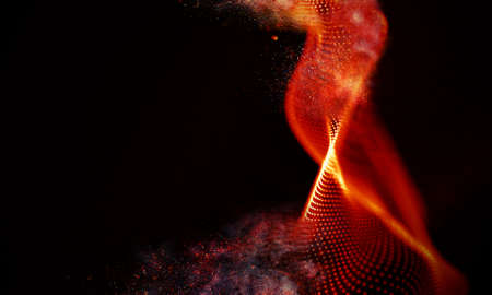 Abstract Red Geometrical Backgroundの写真素材