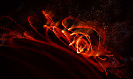 Abstract Red Geometrical Backgroundの写真素材