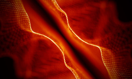 Abstract Red Geometrical Backgroundの写真素材