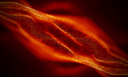 Abstract Red Geometrical Background