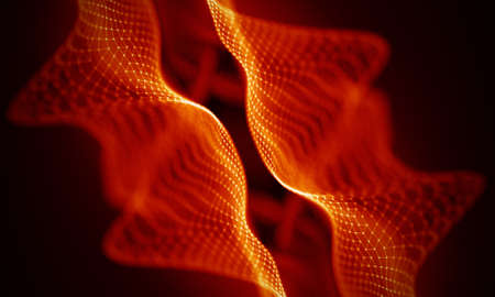 Abstract Red Geometrical Backgroundの写真素材