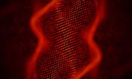Abstract Red Geometrical Background