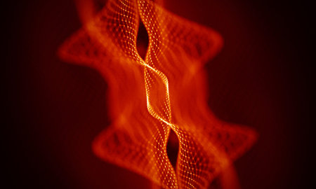 Abstract Red Geometrical Background