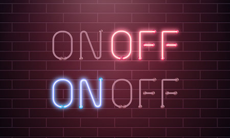 On and Off lamp Neon light Toggle switch