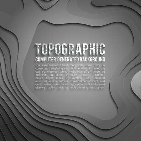Colorful paper cutout. Paper cut banner concept. Paper carve blue gradient for card poster brochure flyer design in blue colors. 3d topographyのイラスト素材