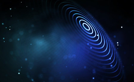 Blockchain technology background. Cryptocurrency fintech block chain network and programming...