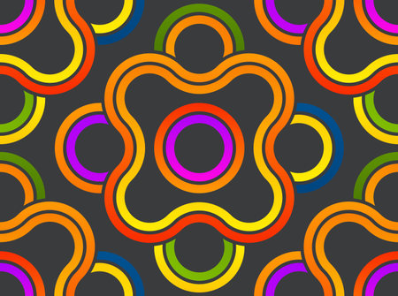 Pattern stylish. Abstract pattern lines swirl. Design of pattern round vector with seamless patterns...