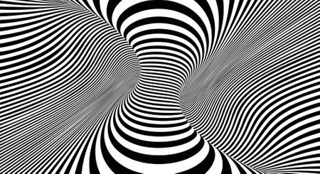 Optical illusion lines background. EPS 10 Vector illustrationのイラスト素材