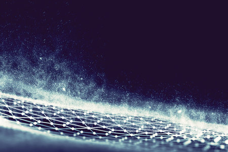 Black hexagonal background. 3d illustration. Dark Background . Honeycomb, Hexagon, black color.