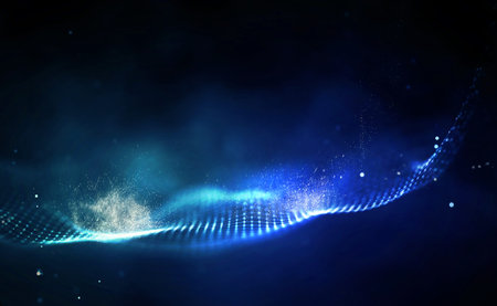 Blockchain technology background. Cryptocurrency fintech block chain network and programming...