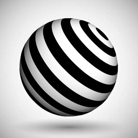 Optical illusion lines background. Abstract 3d black and white illusions. Conceptual design of optical illusion vector. EPS 10 Vector illustrationのイラスト素材