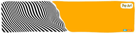Op art vector illustration, yellow orange background, pop art illustration.のイラスト素材