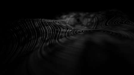 Modern black technology background 3d render. Abstract science futuristic concept background. Network cyber technology concept.の写真素材