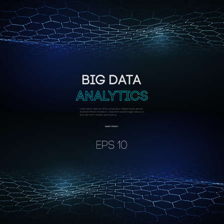 Business inteligence technology background. Binary code algorithms deep learning. Virtual reality analysis. Data science learning machine. Artificial intelligence data research and automation.のイラスト素材