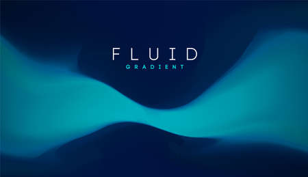 Blue gradient fluid background. Fluid colors 3d graphic gradient abstract. Shapes abstract futuristic 3d flow.のイラスト素材