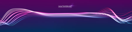 Music abstract background blue. Equalizer for music, showing sound waves with music waves, music...