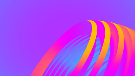 Ultraviolet render. Abstract vibrant geometric background. Banner or poster creative graphic...
