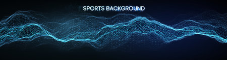 Sport background vector illustration. Mixed media run, soccer website background. Multi sport team concept. Soccer website background.のイラスト素材