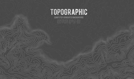 Grey contours vector topography. Geographic mountain topography vector illustration. Topographic pattern texture. Map on land vector terrain.のイラスト素材