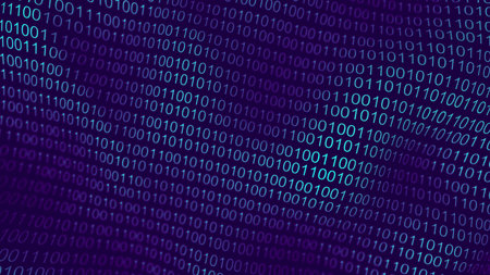 Coding background concept for online security. Computer technology futuristic digital network blue...