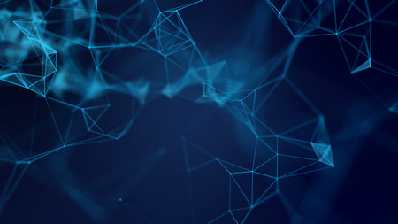 Abstract network background seamless loop 4k. Global business network concept. High tech animation...