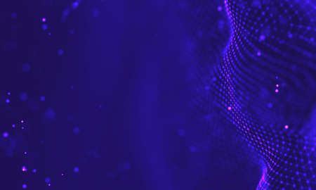 Ultra violet galaxy background. Space background illustration universe with Nebula. 2018 Purple technology background. Artificial intelligence conceptの写真素材