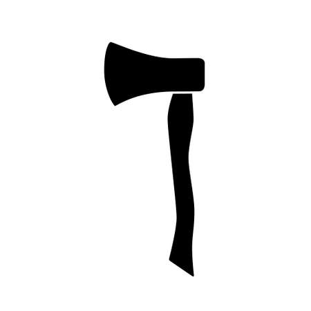 Axe Icon on white backdrop. Outline simple vector illustration. Isolated object.のイラスト素材