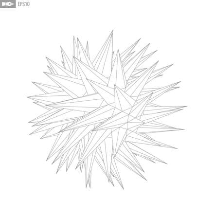 Wireframe landscape on white background. Abstract geometric vector technology background. 3d vector digital background.のイラスト素材