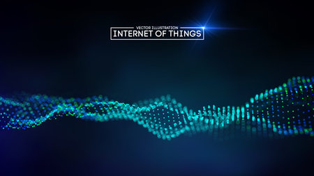 Internet of things background. Iot technology background EPS 10