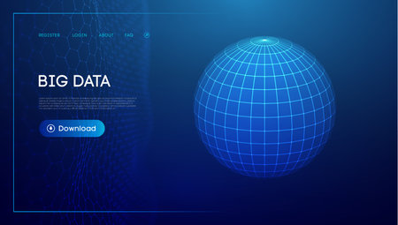 Technology sphere digital background. Cloud technology vector illustration. Sphere shield vector...