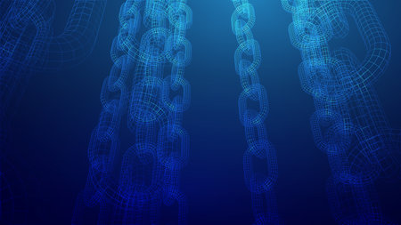 Blockchain digital technology. Big data vector background. Cryptocurrency technology vector background.のイラスト素材