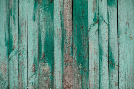 old wood green board with cracks, backgroundの写真素材