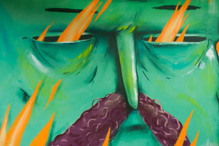 Graffiti on a wall.の写真素材