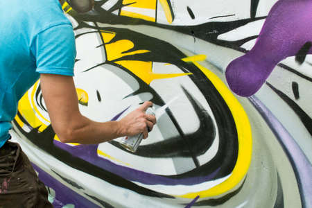 Graffiti on a wall.の写真素材