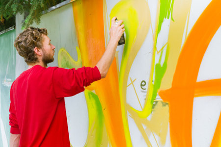 Graffiti on a wall.の写真素材