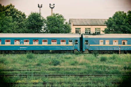 Train in Moldovaの写真素材