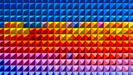 Abstract Geometrical Artwork,Abstract Graphical Art Background Texture,Modern Conceptual Art,Synthwave Aesthetic Poster Print,3D Renderingの写真素材