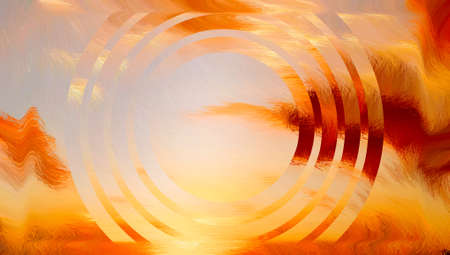 Abstract Colorful Geometrical Artwork,Abstract Graphical Art Background Texture,Modern Conceptual Art,Synthwave Aesthetic Poster Print,3D Renderingの写真素材