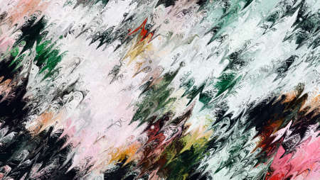 Abstract Colorful Geometrical Artwork,Abstract Graphical Art Background Texture,Modern Conceptual Art,Synthwave Aesthetic Poster Print,3D Renderingの写真素材