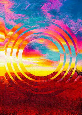 Abstract Colorful Geometrical Artwork, Abstract Graphical Art Background Texture, Modern Conceptual...